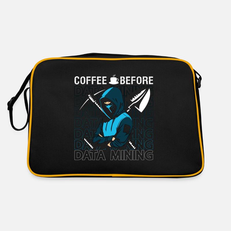 Le café du data miner avant l’amateur de café de la science des données Sac Retro