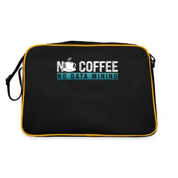 Data Miner Pas de café Pas d’analyste de données Amateur de café - Sac Retro - noir/or - Dos