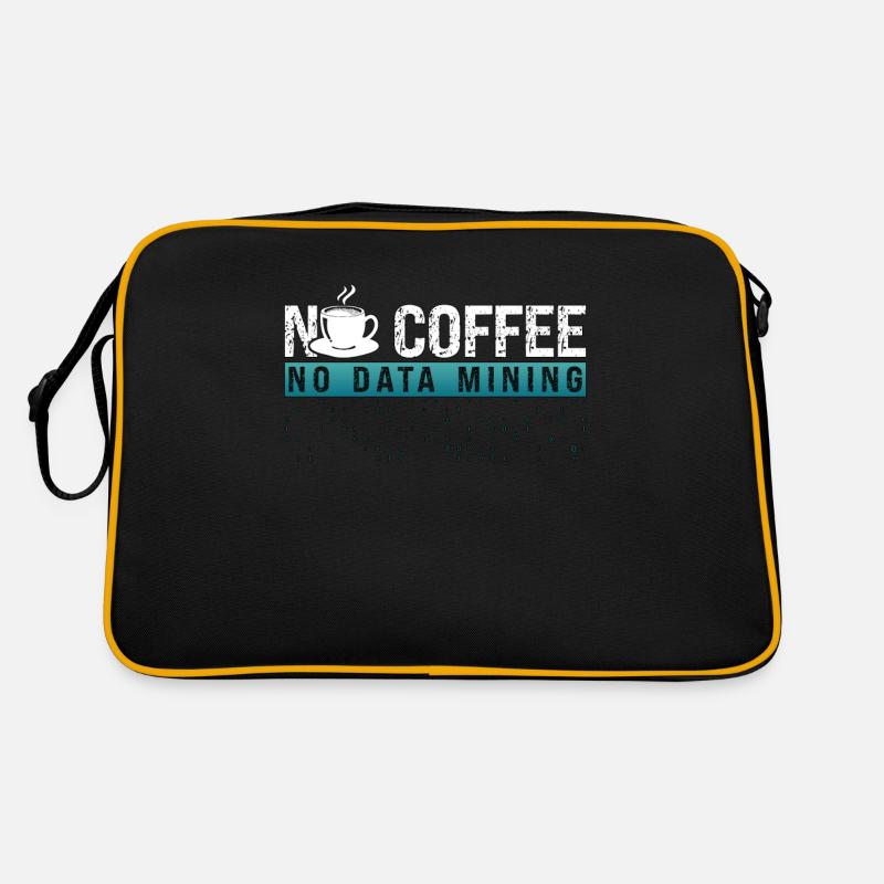 Data Miner No Coffee No Data Analyst Coffee Lover Retro Tasche
