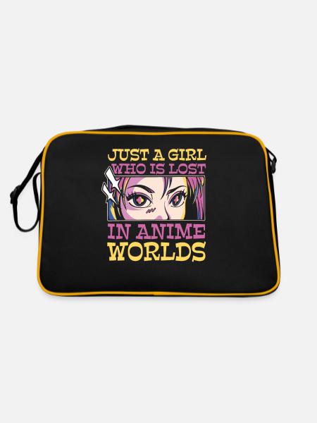 Anime Manga Anime Fille - Sac Retro - noir/or - Dos