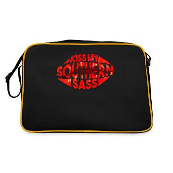 Kiss My Southern Sass For Southern Life Fan - Retro Bag - black/gold - Back