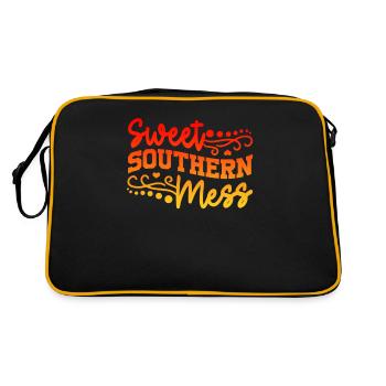 Sweet Southern Chaos For Southern Life Fans - Retro Bag - black/gold - Back