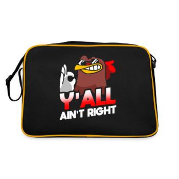 You Are Not Right For Southern - Retro Bag - black/gold - Back