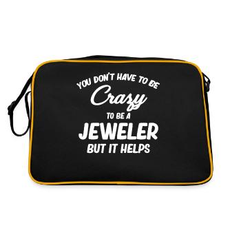 Vous n’avez pas besoin d’être fou pour être bijoutier - Sac Retro - noir/or - Dos