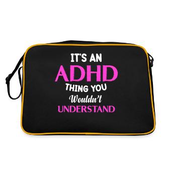 C’est une chose que vous ne comprenez pas neurologiquement. - Sac Retro - noir/or - Dos