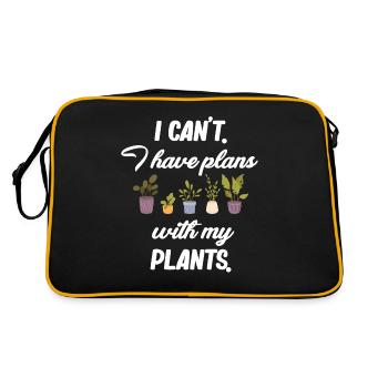 Je ne peux pas. J’ai des projets avec mon - Sac Retro - noir/or - Dos