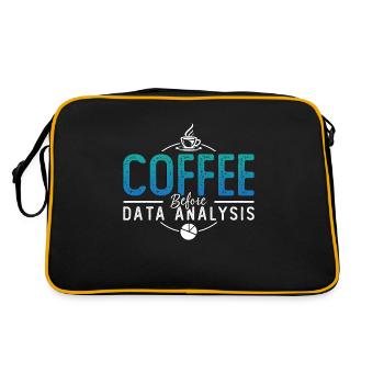 Data Analyst Coffee Data Scientist Coffee Lover - Retro Bag - black/gold - Back