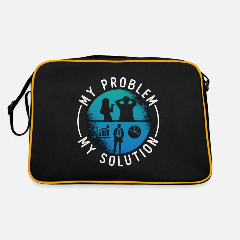 Data Analyst My Problem My Solution Pictogram Dad Retro Bag
