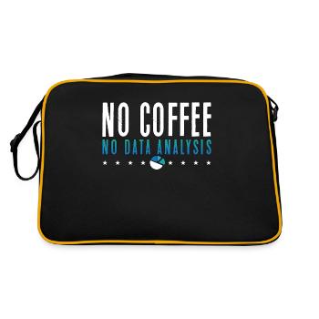 Data Analyst No Coffee No Programmer Coffee Lover - Retro Bag - black/gold - Back