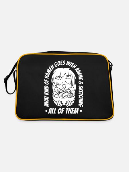 Anime Manga Anime Fille - Sac Retro - noir/or - Dos