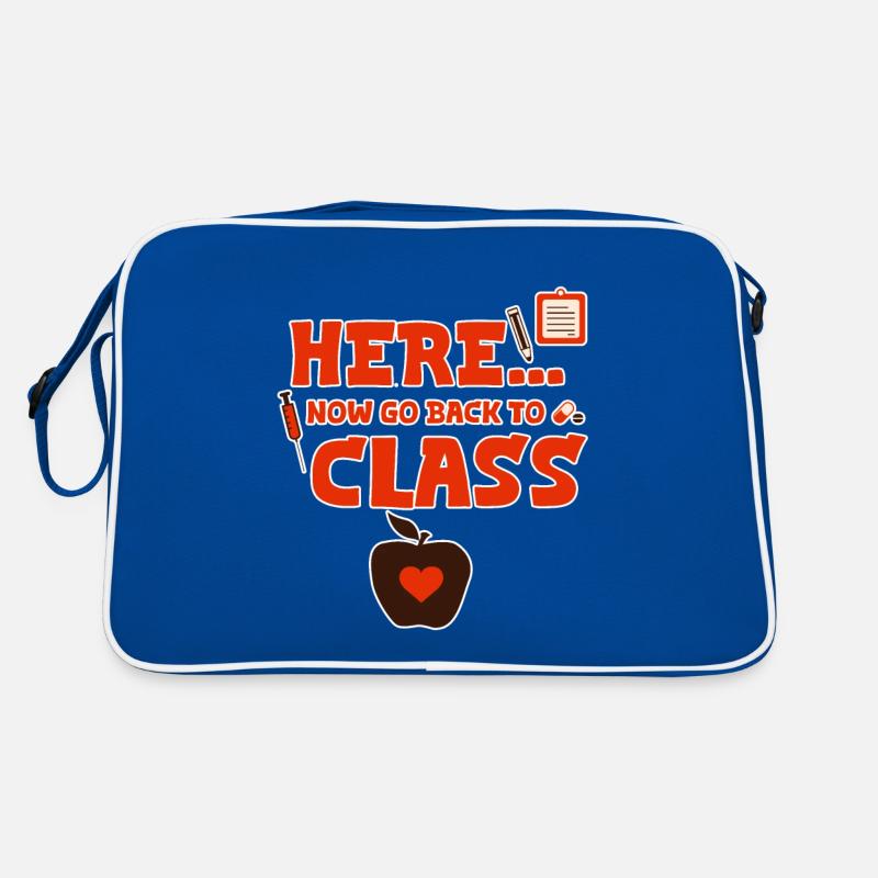 Here... Now Go Back To Class 2 Retro Tasche