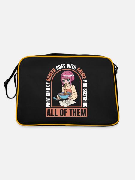 Anime Manga Anime Fille - Sac Retro - noir/or - Dos