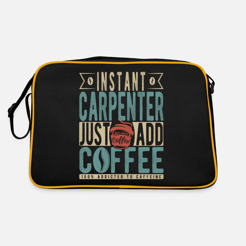 Instant-Schreiner einfach Kaffee hinzufügen Retro Tasche