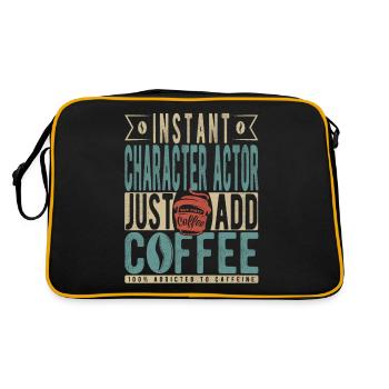 Instant Character Actor Just Add Coffee - Retro Bag - black/gold - Back