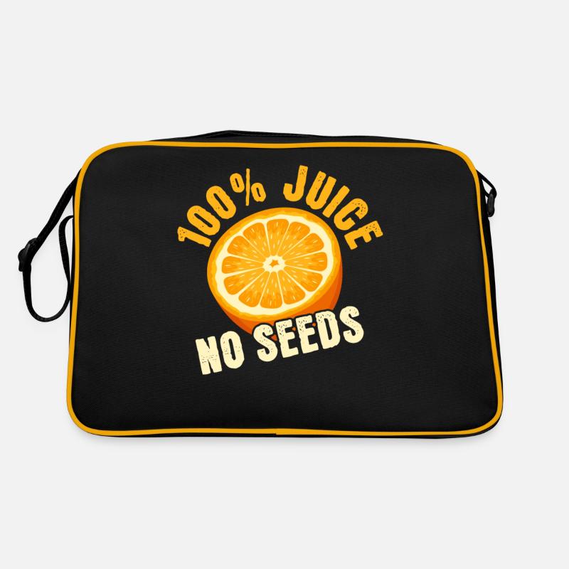100% Saft ohne Kerne Retro Tasche