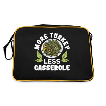 Thanksgiving-auflauf mit Grünen Bohnen - Retro Tasche - Schwarz/Gold - Hinten