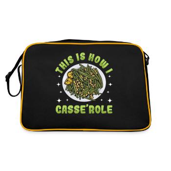 Casserole de Thanksgiving aux haricots verts - Sac Retro - noir/or - Dos