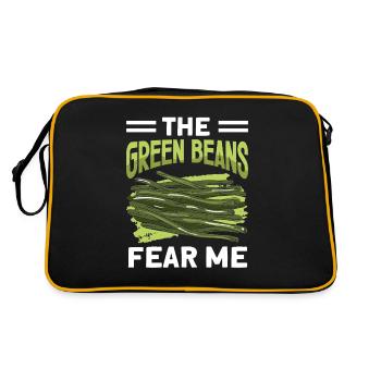 Thanksgiving-auflauf mit Grünen Bohnen - Retro Tasche - Schwarz/Gold - Hinten