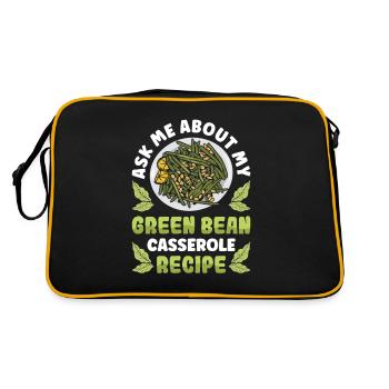 Casserole de Thanksgiving aux haricots verts - Sac Retro - noir/or - Dos