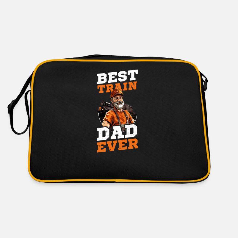 Model Railroad Best Train Dad Ever Retro Bag