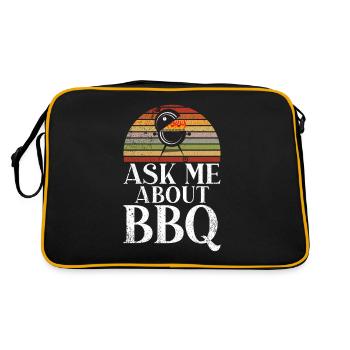 Grillades Barbecue Grillades - Sac Retro - noir/or - Dos