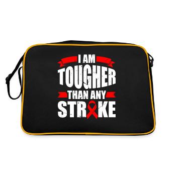 Je suis plus dur que n’importe quel coup - Sac Retro - noir/or - Dos