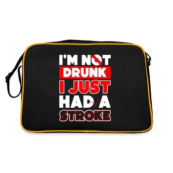 Je ne suis pas saoul, j’ai juste eu un - Sac Retro - noir/or - Dos