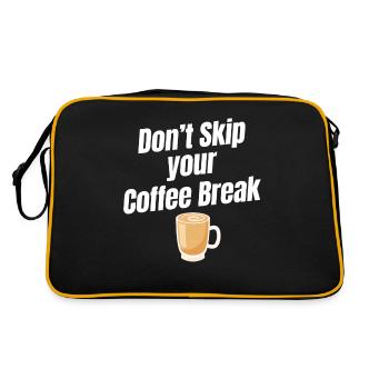 Don't skip your coffee break Cafecito - Retro Bag - black/gold - Back