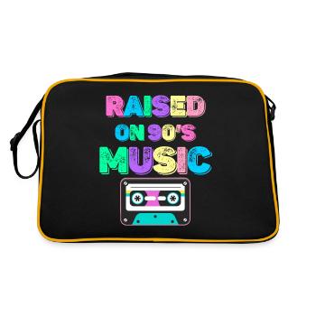 Grew up listening to 90's boomer music - Retro Bag - black/gold - Back