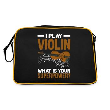 Violon Violon Violoniste Joueur de violon - Sac Retro - noir/or - Dos