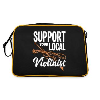 Violon Violon Violoniste Joueur de violon - Sac Retro - noir/or - Dos