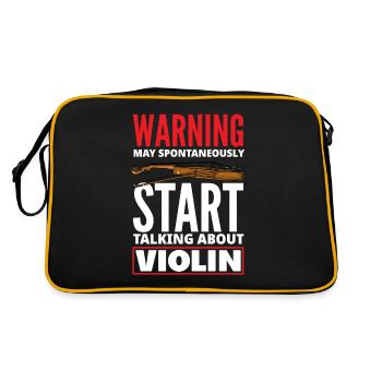 Violon Violon Violoniste Joueur de violon - Sac Retro - noir/or - Dos