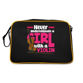 Violon Violon Violoniste Joueur de violon - Sac Retro - noir/or - Dos