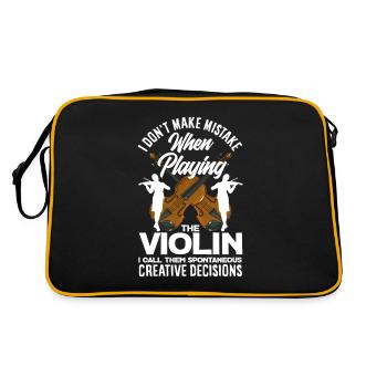 Violon Violon Violoniste Joueur de violon - Sac Retro - noir/or - Dos