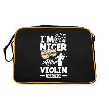 Violon Violon Violoniste Joueur de violon - Sac Retro - noir/or - Dos