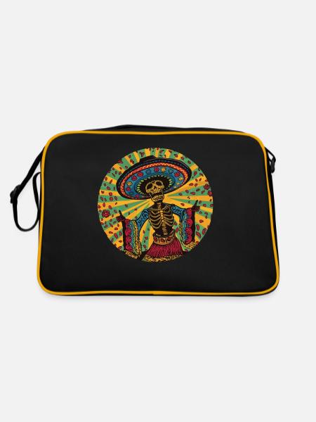 Fiesta mexicaine Cinco De Mayo - Sac Retro - noir/or - Dos