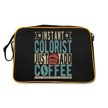 Instant Colorist Just Add Coffee - Retro Bag - black/gold - Back