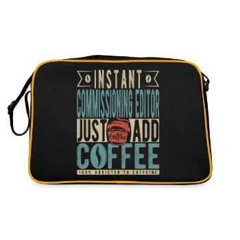 Instant Commissioning Editor Just Add Coffee - Retro Bag - black/gold - Back
