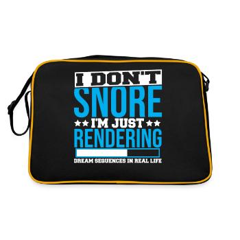 Animate Cartoonist Funny Shirts für 3D-Animatoren - Retro Tasche - Schwarz/Gold - Hinten