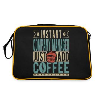 Instant Company Manager Il suffit d’ajouter du café - Sac Retro - noir/or - Dos