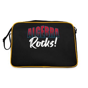 Algebra Lover Mathematician Algebra Teacher Must - Retro Bag - black/gold - Back