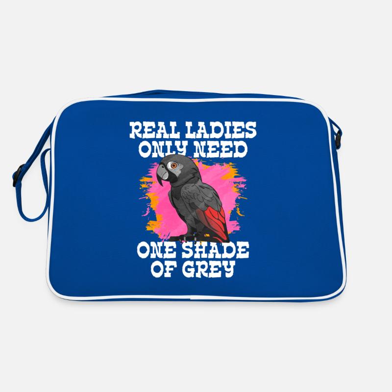 Afrikanisches Graupapagei Geschenk Retro Tasche