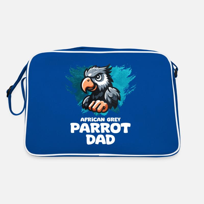 Afrikanisches Graupapagei Geschenk Retro Tasche