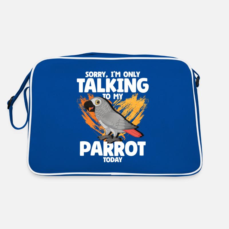 African Grey Parrot Gift Retro Bag