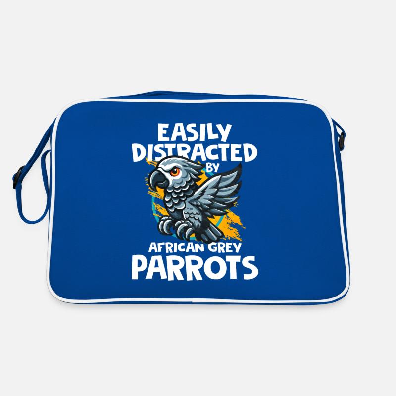 Afrikanisches Graupapagei Geschenk Retro Tasche