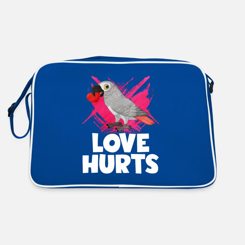 Afrikanisches Graupapagei Geschenk Retro Tasche