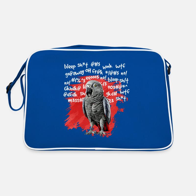 African Grey Parrot Gift Retro Bag