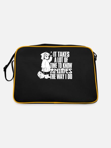 Anime Manga Anime Fille - Sac Retro - noir/or - Dos