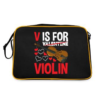 Violon Violon Violoniste Joueur de violon - Sac Retro - noir/or - Dos