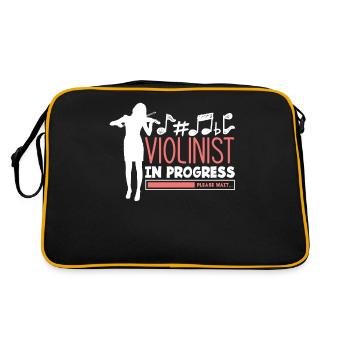 Violon Violon Violoniste Joueur de violon - Sac Retro - noir/or - Dos